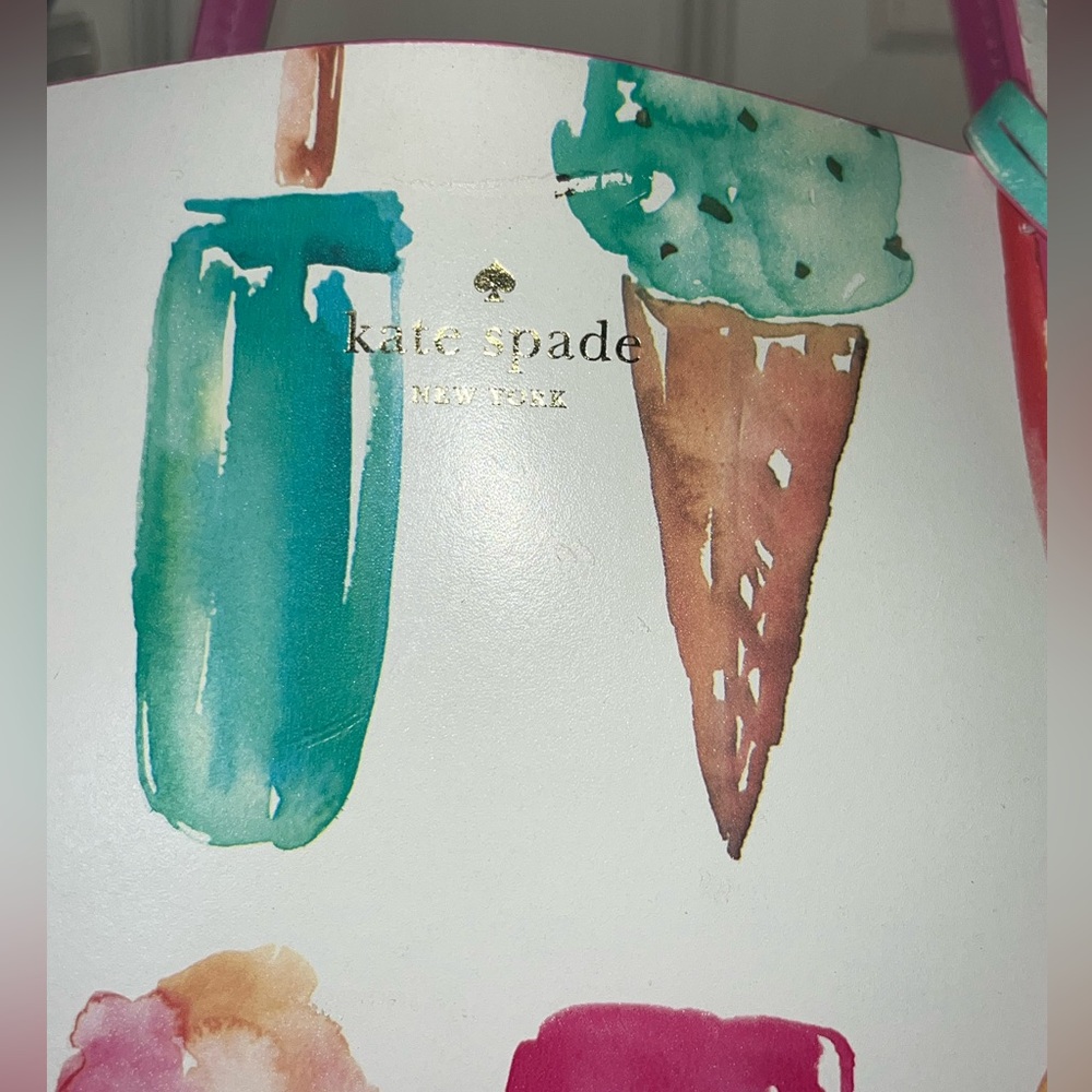 🦄 Kate Spade Francis Tote | Flavor of the Month | Large Leather Ice Cream | Rare - Picture 4 of 16